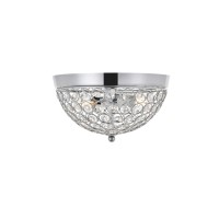 Taye 2 Light Chrome Flush Mount