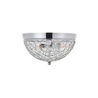 Taye 2 Light Chrome Flush Mount