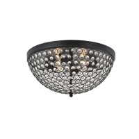 Taye 4 Light Matte Black Flush Mount