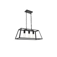 Resolute 3 Light Black Pendant