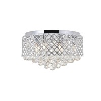 Tully 6 Light Chrome Flush Mount