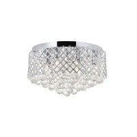 Tully 6 Light Chrome Flush Mount