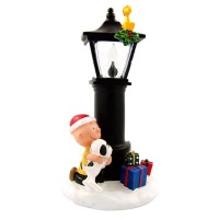 Roman The Peanuts Charlie Brown And Snoopy Flicker Night Light, 8 1/4 Inch