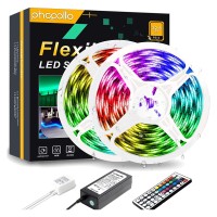 Phopollo 32.8Ft Waterproof Led Strip Lights, 5050 Led Lights For Bedroom, Kitchen, Home Decoration