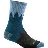 Darn Tough (Style 1971 Womens Treeline Hiketrek Sock - Blue, Large