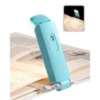 Dewenwils Usb Rechargeable Book Light For Reading In Bed, Warm White, Brightness Adjustable, Led Clip On Book Reading Lights, Perfect For Bookworms, Kids (Blue)