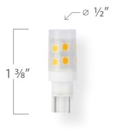 Emery Allen Ea-T5-1.5W-001-309F - 1.5 Watt T5 Miniature Led Bulb - 3000K - 150 Lumens - 12V