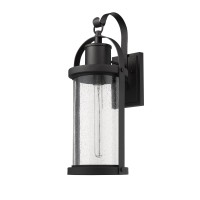 Z-Lite 569B-Bk 1 Light Outdoor Wall Sconce, Black