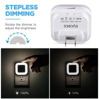 Sycees Dimmable Led Night Light With Dusktodawn Sensor For Nursery Kids Room Bedroom Hallway Stairs Bathroom Kitchen Da