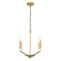 Enzo 4 Light Brass Pendant