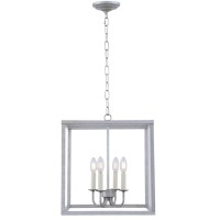 Eclipse 4 Light Vintage Sliver Pendant