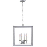 Eclipse 4 Light Vintage Sliver Pendant