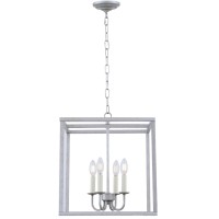 Eclipse 4 Light Vintage Sliver Pendant