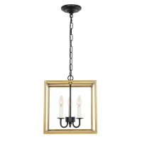 Eclipse 3 Light Brass And Black Pendant