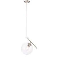 Ryland 1 Light Chrome And Clear Glass Pendant