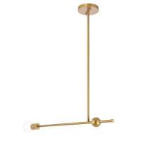 Brees 1 Light Brass Pendant