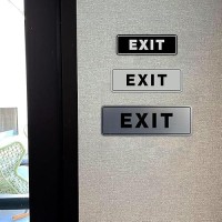 All Quality Standard Exit Wall Or Door Sign Durable Plastic And Easy Installation Doublesided Foam Adhesive Tape Bluegold