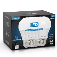 Great Eagle Lighting Corporation 100W Equivalent Led Light Bulb A19 5000K Daylight Non-Dimmable Ul Listed (6 Pack)