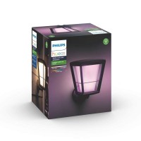 Philips Hue Econic Up Outdoor Smart Wall Light Black E26 White And Color Ambiance Led Colorchanging Bulb 2 Pack Requires