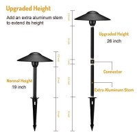 Lumina Lighting� 3W Landscape Pathway Lights (8 Pack) - Low Voltage Cast-Aluminum Outdoor Pathway Light And Area Light 3000K - 12V - 24V Waterproof - G4 Led 3W Bulb Lighting For Yard Garden Pathway