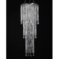 Flavorthings Sparkling Iridescent Acrylic Beaded Hanging Chandelier W1025H303 Tiers Beads Pendant Shade Ceiling Chandel