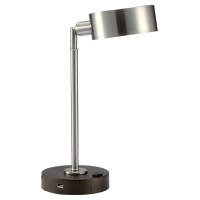 DetailsProduct FeaturesAccent your desk or night stand with this simple and energyefficient LED desk lamp this versatile cambert Brush Silver table lamp offers general illumination as well as task lightingAn OnOff black switch and a convenient USB port in