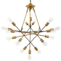 An eyecatching addition to the entryway living room bedroom or dining room the Request MidCentury Pendant Chandelier greets with a warm welcoming glow Featured a mixedmetallic display of brass and antique brass an array of triangulated rods make up the sc