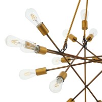 An eyecatching addition to the entryway living room bedroom or dining room the Request MidCentury Pendant Chandelier greets with a warm welcoming glow Featured a mixedmetallic display of brass and antique brass an array of triangulated rods make up the sc