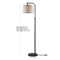 Ideal beside your favorite reading chair or living room recliner the Winley Floor Lamp perfectly softens industrialchic style An oilrubbed bronze finish and calm grey barrel shade give it just enough transitional flair to beautifully suit any dcor