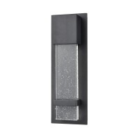 Emode 1-Light Sconce In Matte Black With Seeded Crystal