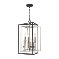 Salinger 6-Light Pendant In Charcoal