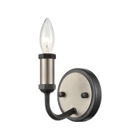 Cortlandt 1-Light Sconce In Gray Iron