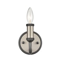 Cortlandt 1-Light Sconce In Gray Iron