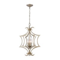 Delray 3-Light Pendant In Aged Silver