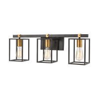 Cloe 3-Light Vanity Light In Matte Black