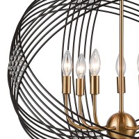 Concentric 26'' Wide 7-Light Chandelier - Oil Rubbed Bronze