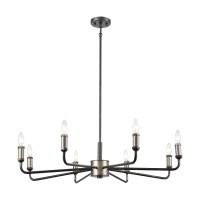 Cortlandt 8-Light Chandelier In Gray Iron