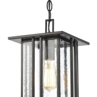 Elk Home 46693/1 Radnor 8'' Wide 1-Light Outdoor Pendant In Matte Black