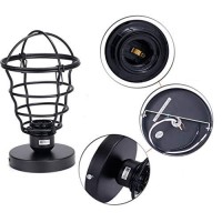 Vintage Semi Flush Mount Ceiling Light, Asnxcju Industrial Black Metal Cage Farmhouse Ceiling Light Fixture For Hallway Porch Stairway Bedroom Kitchen 2 Pack, E26 Base, Ul Listed