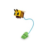 Minecraft Yellow Bee Battery-Powered Reading Light With Clip And Adjustable Arm