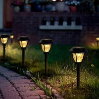 Gigalumi Solar Garden Lights, 6 Pack Solar Yard Lights, Bright Solar Lights Outdoor Waterproof, Led Solar Pathway Lights Auto On/Off, Landscape Path Lights Solar Powered For Yard, Walkway, Lawn