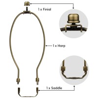 I Like That Lamp Complete Lamp Harp Set (1 Pack) - Antique Brass 10