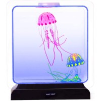 Playlearn Usa Playlearn Sea Horse/Jellyfish Fish Lamp Tank Aquarium - Mood Night Light For Kids - Color Changing Led Lamp - Comes With 2 Sea Horse Fish And 2 Jellyfish