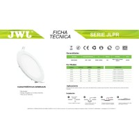 Jwj Round Led Panel 3W Recessed Base For Ceiling Light White