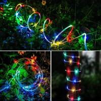 Fatpoom Led Rope Lights Battery Operated String Lights 40Ft 120 Leds 8 Modes Outdoor Waterproof Fairy Lights Dimmable/Timer With Remote For Camping Party Halloween Christmas Decoration Multi-Color