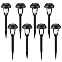 Gigalumi Solar Lights Outdoor Waterproof, 8 Pack Solar Lights For Outside, Solar Garden Lights For Patio, Yard, Walkway, Lawn. (Warm White)