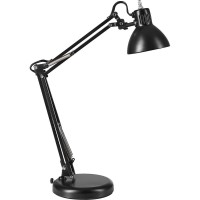 Easily extend and move the threepoint arm and adjustable shade on this architectstyle lamp to brighten specific locations on your desk Round 6 base takes up minimal space on your desk for convenient use on smaller worksurfaces 45watt LED bulb produces a s