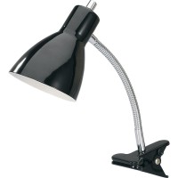 Clipon desk lamp features a gooseneck design that bends and adjusts to easily brighten specific areas of your work space Heavyduty plastic clip secures tightly to your desk while allowing you to move your light when needed Onoff switch is conveniently loc