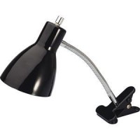 Clipon desk lamp features a gooseneck design that bends and adjusts to easily brighten specific areas of your work space Heavyduty plastic clip secures tightly to your desk while allowing you to move your light when needed Onoff switch is conveniently loc