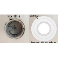 5 Pack Gloss White Goof Trim Ring For 4 Inch Recessed Can Lighting Down Light Outer Diameter 67 Inches Inner Diameter 42 I